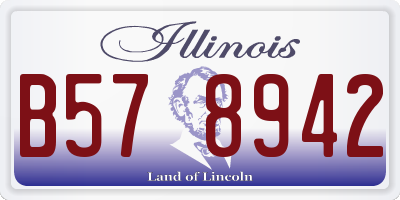 IL license plate B578942