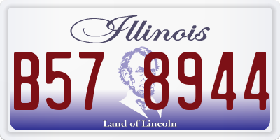 IL license plate B578944
