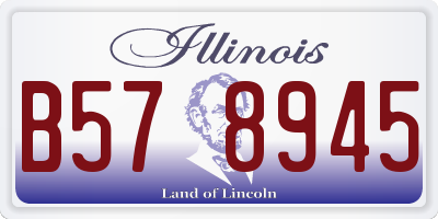 IL license plate B578945
