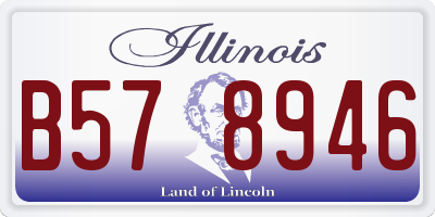 IL license plate B578946