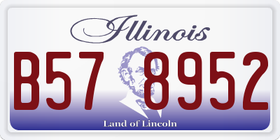 IL license plate B578952