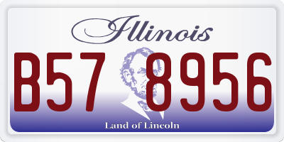 IL license plate B578956