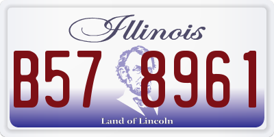 IL license plate B578961