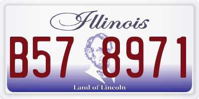 IL license plate B578971
