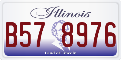 IL license plate B578976
