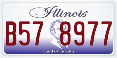 IL license plate B578977