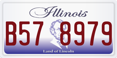 IL license plate B578979