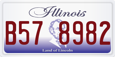 IL license plate B578982