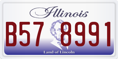 IL license plate B578991