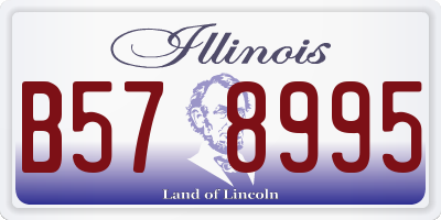 IL license plate B578995