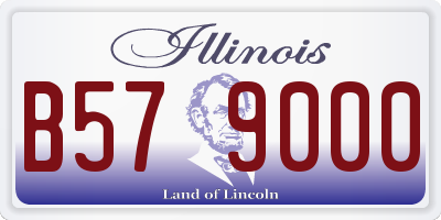 IL license plate B579000