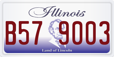 IL license plate B579003