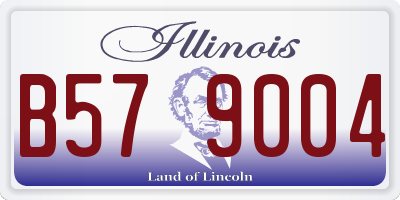 IL license plate B579004