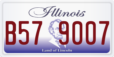 IL license plate B579007