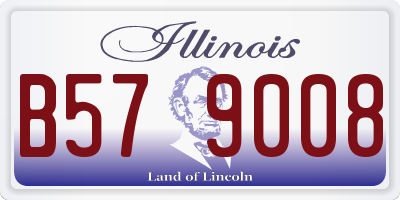 IL license plate B579008