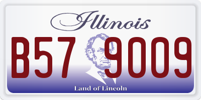 IL license plate B579009