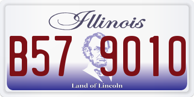 IL license plate B579010