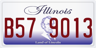 IL license plate B579013