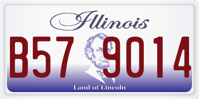 IL license plate B579014