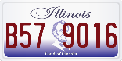 IL license plate B579016