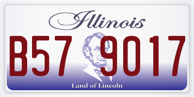 IL license plate B579017