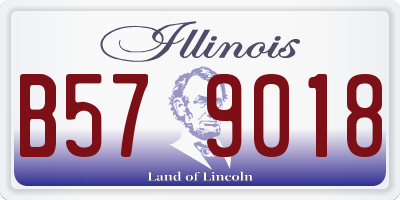 IL license plate B579018
