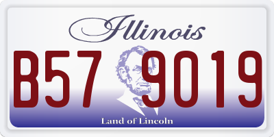 IL license plate B579019