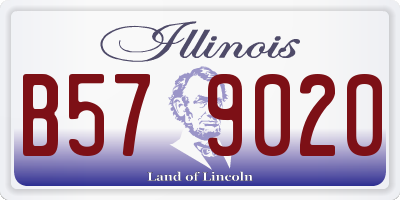 IL license plate B579020