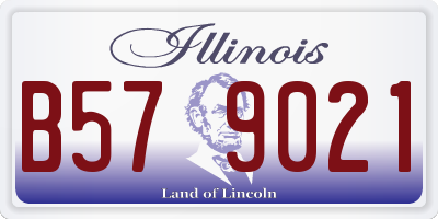 IL license plate B579021