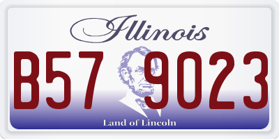 IL license plate B579023