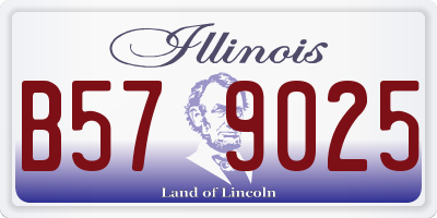 IL license plate B579025