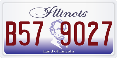 IL license plate B579027