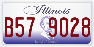 IL license plate B579028