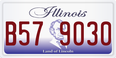 IL license plate B579030