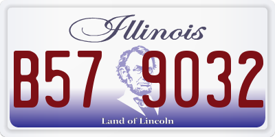 IL license plate B579032