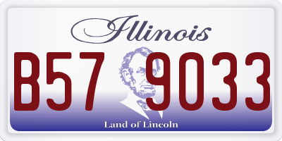 IL license plate B579033