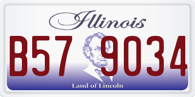 IL license plate B579034