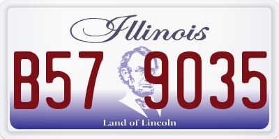 IL license plate B579035