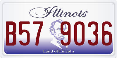 IL license plate B579036