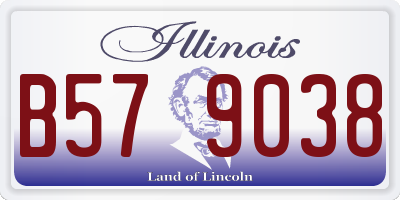 IL license plate B579038