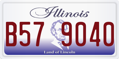 IL license plate B579040