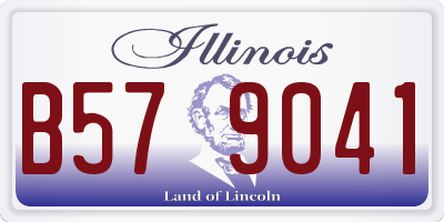 IL license plate B579041