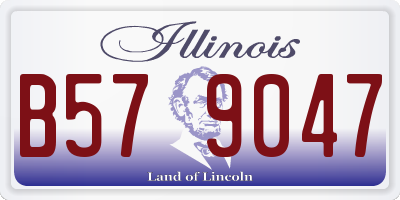 IL license plate B579047
