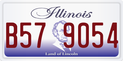 IL license plate B579054