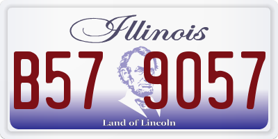 IL license plate B579057
