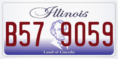 IL license plate B579059