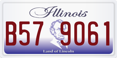 IL license plate B579061
