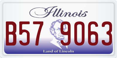 IL license plate B579063