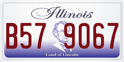 IL license plate B579067