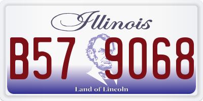 IL license plate B579068